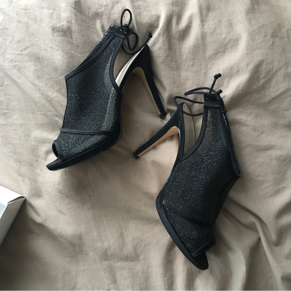 Caparros: black sparkle high heel
